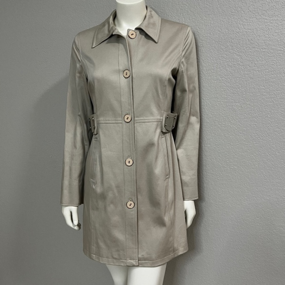 Bloomingdale’s Taupe Lightweight Trench  Coat